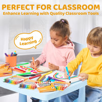 JOYIN Mosható Filctoll Készlet 64 Darabos - Színes Filctollak Gyerekeknek és Felnőtteknek, Táblára Ablakra Rajzoláshoz 5