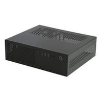 JOYJOM Micro ATX Mini PC skrinka - Stolová počítačová skriňa kompatibilná s MATX, DTX, ITX, kompaktná mATX skriňa 5