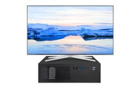 JOYJOM Micro ATX Mini PC skrinka - Stolová počítačová skriňa kompatibilná s MATX, DTX, ITX, kompaktná mATX skriňa 2