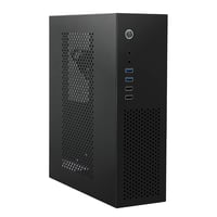 JOYJOM Micro ATX Mini PC skrinka - Stolová počítačová skriňa kompatibilná s MATX, DTX, ITX, kompaktná mATX skriňa 1