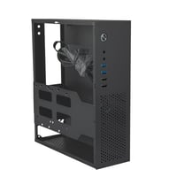 JOYJOM Micro ATX Mini PC skrinka - Stolová počítačová skriňa kompatibilná s MATX, DTX, ITX, kompaktná mATX skriňa 4