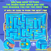 JoyJoyful 2 ks Senzorická hračka bludisko, gélová antistresová fidget squishy hračka pre deti a tínedžerov s autizmom a ADHD 2