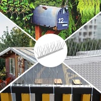Joymi-UK Rozsdamentes Acél Madárriasztó Tüskék 6m - Galamb, Varjú, Macska Elleni Védelem Kerítésre, Ablakpárkányra, Tetőre - 18 Rugalmas Csí 7