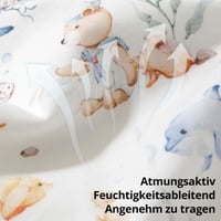 Detský spací vak JOYNCLEON 0,5 TOG s funkciou zavinovačky, na upokojenie, proti Moroovmu reflexu, 100% bavlna, priedušný, s priestorom na pohyb nôh, 6 – 12 mesiacov, veľkosť Large (6,5 – 10 kg) 5