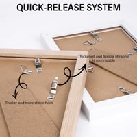 Joyshare 13x18 cm Tölgy MDF Képkeret Szett 5 db Akril Üveggel 5