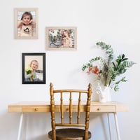 Joyshare 13x18 cm Tölgy MDF Képkeret Szett 5 db Akril Üveggel 6