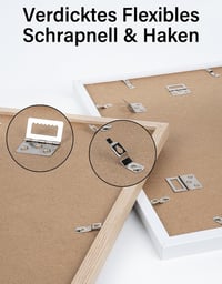 Joyshare A3 Fekete Képkeret MDF Fa Kerettel 27,9x42cm Akril Üveggel 4