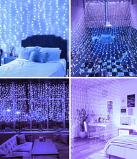 Joysing LED függönylámpa 600 LED, 6x3 m, 8 üzemmód - hideg fehér 4