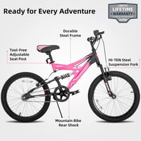 JOYSTAR Contender 20" gyerek mountainbike 7-13 éveseknek, teljes felfüggesztés 2
