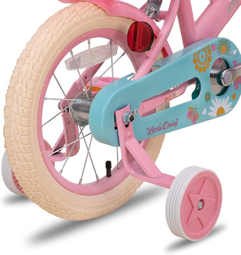 JOYSTAR Little Daisy 12/14/16 Zoll gyerekbicikli lányoknak 2-7 év, támasztókerekekkel