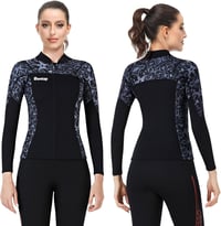 Joysummer 3 mm Neoprene Unisex Búvárfelső - Hosszú Ujjú Neoprén Dzseki Búvárkodáshoz, Szörfözéshez, Snorkelezéshez, UPF 50+ UV Védelemmel, X 7
