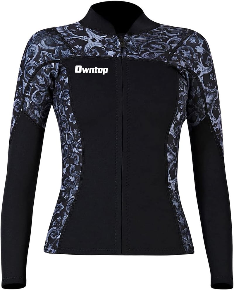 Joysummer 3 mm Neoprene Unisex Búvárfelső - Hosszú Ujjú Neoprén Dzseki Búvárkodáshoz, Szörfözéshez, Snorkelezéshez, UPF 50+ UV Védelemmel, X
