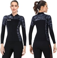 Joysummer 3 mm Neoprene Unisex Búvárfelső - Hosszú Ujjú Neoprén Dzseki Búvárkodáshoz, Szörfözéshez, Snorkelezéshez, UPF 50+ UV Védelemmel, X 8