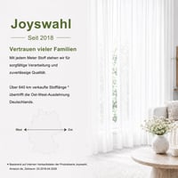 Joyswahl Jasmine voile bistro kratka zavjesa s trakom za provlačenje, prozirna kuhinjska vitraž zavjesa, 60x140 cm, bijela, 1 kom. 9