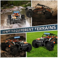 JOYTREKY Távirányítós Monster Truck 1:18 - 40 km/h Sebesség, 4WD Terepjáró, Vízálló, 2.4GHz Technológia, Gyerekeknek és Felnőtteknek 3