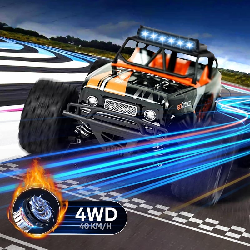 JOYTREKY Távirányítós Monster Truck 1:18 - 40 km/h Sebesség, 4WD Terepjáró, Vízálló, 2.4GHz Technológia, Gyerekeknek és Felnőtteknek