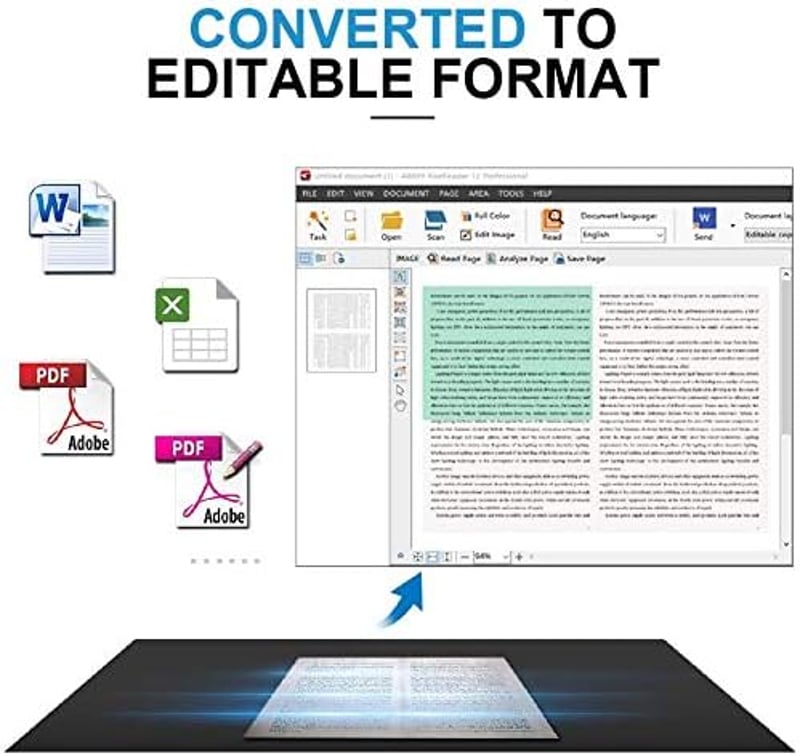 JOYUSING 14MP A3 Dokumentumszkenner Hordozható OCR PDF Word Konverter