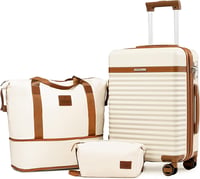 Joyway 3 részes kemény bőrönd szett bővíthető TSA zárral és 4 kerekű trolley 1