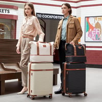 Joyway 3 részes kemény bőrönd szett bővíthető TSA zárral és 4 kerekű trolley 9