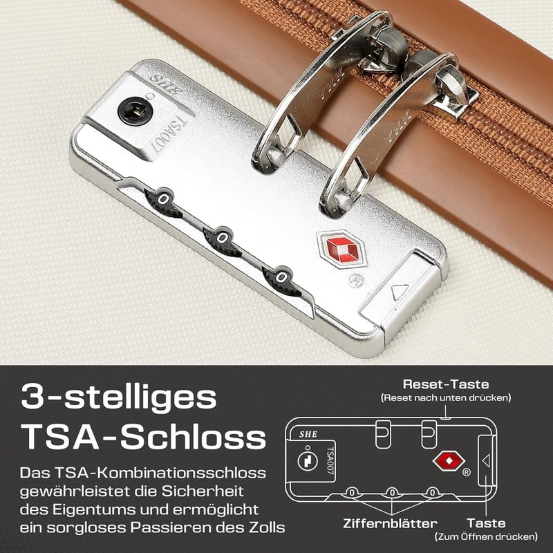 Joyway 3 részes kemény bőrönd szett bővíthető TSA zárral és 4 kerekű trolley