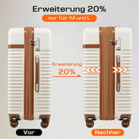 Joyway 3 részes kemény bőrönd szett bővíthető TSA zárral és 4 kerekű trolley 2