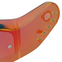 Náhradný priezor na motocyklovú prilbu JQF Gear pre Shark SKWAL i3 / RIDILL 2 / D-SKWAL 3, celotvárový, chrómovo-červený 7