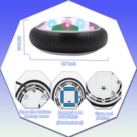 JRD&BS WINL Hover LED futbalová lopta detská hračka - zelená 6