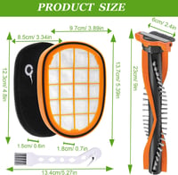 Jrisbo HEPA szűrő Philips SpeedPro Max FC6728 FC6727 FC6822 FC6812 porszívóhoz 7