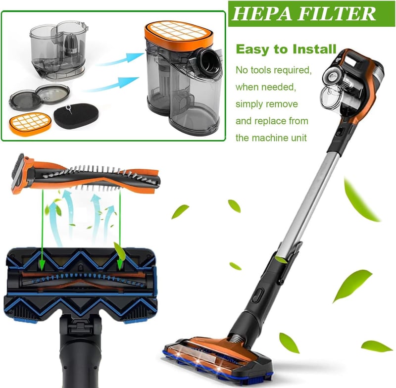 Jrisbo HEPA szűrő Philips SpeedPro Max FC6728 FC6727 FC6822 FC6812 porszívóhoz