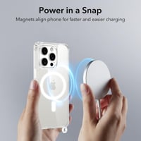 Magnetický priehľadný kryt na iPhone 11 Pro Max s popruhom na krk, kompatibilný s MagSafe, tenký silikónový TPU zadný kryt odolný voči nárazom s odnímateľnou šnúrkou, čierny 2