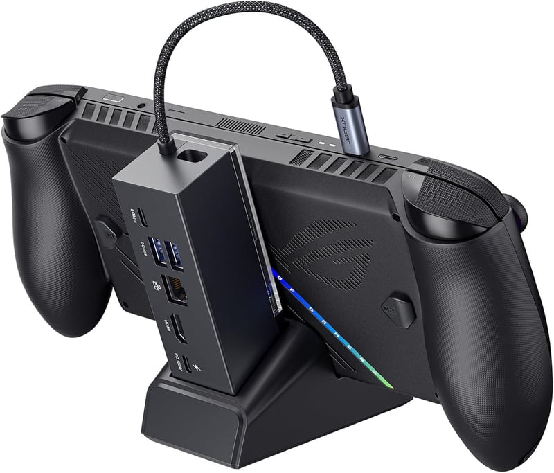 JSAUX HB0609 6 az 1-ben dokkoló állomás HDMI 4K@120Hz, Gigabit LAN, USB-C 3.2, 100W PD - fekete