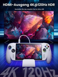 JSAUX HB0609 6-v-1 dokovacia stanica pre ROG Ally X / Steam Deck / Legion Go – HDMI 4K@120Hz, Gigabit Ethernet, USB-A a USB-C 3.2, 100W nabíjanie – biela 5