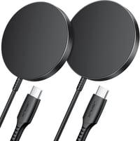 JSAUX MagSafe mágneses vezeték nélküli töltőpad 2 db - fekete 1