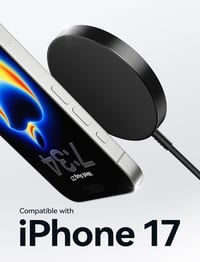 JSAUX MagSafe mágneses vezeték nélküli töltőpad 2 db - fekete 3