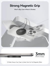 JSAUX MagSafe mágneses vezeték nélküli töltőpad 2 db - fekete 4