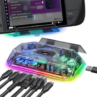 JSAUX RGB dokkoló Steam Deck OLED/ROG Ally/Legion Go 8az1-ben 4K 120Hz HDMI 1