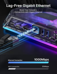 JSAUX RGB dokkoló Steam Deck OLED/ROG Ally/Legion Go 8az1-ben 4K 120Hz HDMI 5