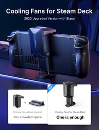 JSAUX Steam Deck hűtőventilátor állvánnyal, gaming cooler kiegészítő 2