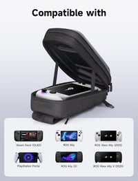 JSAUX Steam Deck táska vállpánttal, kemény tok, 45W adapter és dokkoló tárolóhoz 2
