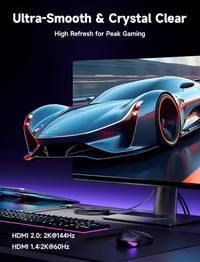 JSAUX USB-C HDMI Kábel 4K 1M - Thunderbolt 3 Kompatibilis MacBook Pro, iPad Pro, Samsung Galaxy S20/S10, Surface Book 2, Huawei P40 Készülék 3
