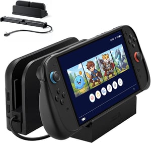 JSAUX produžni USB-C kabel sa stalkom za Switch 2 dock, 4K, brzo punjenje - 35 cm