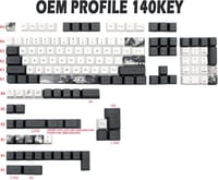 JSJT Ink Lotus PBT Mechanikus Billentyűzet Keycap szett 140 gomb OEM profil 6