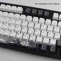JSJT Ink Lotus PBT OEM Billentyűzet Keycap Készlet 140 Gomb Német Kiosztás 3
