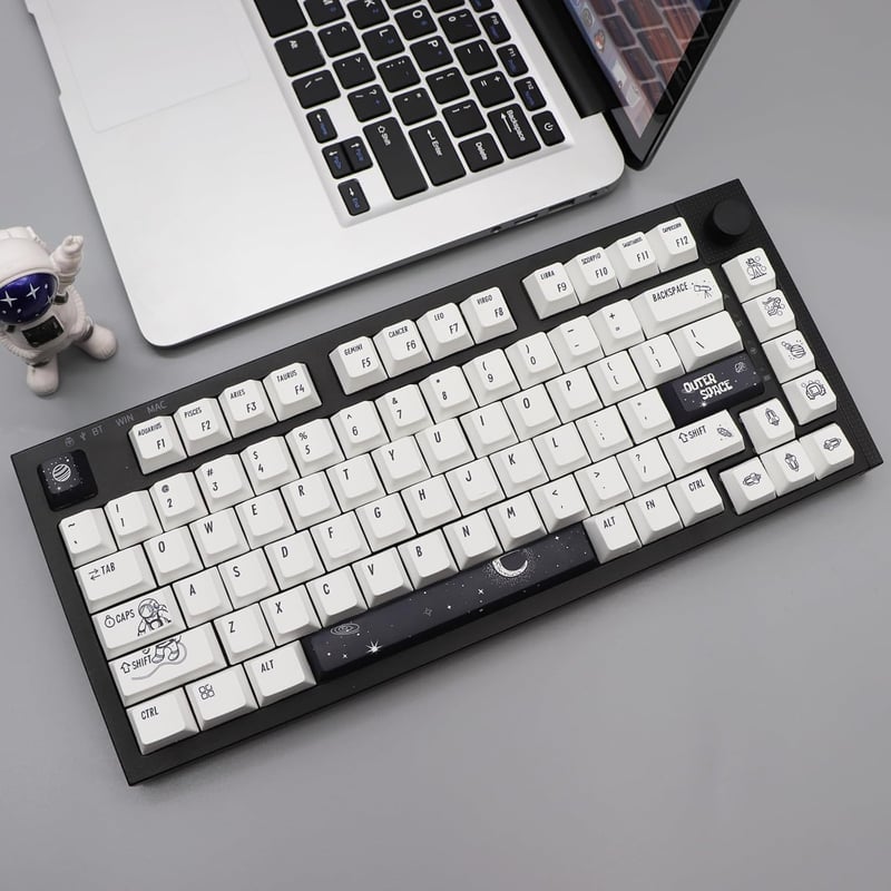 JSJT Space Theme PBT Keycaps 138 Billentyű Cherry Profile Mechanikus Billentyűzet