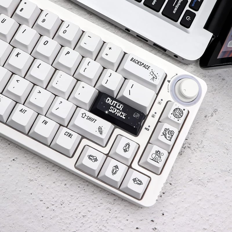JSJT Space Theme PBT Keycaps 138 Billentyű Cherry Profile Mechanikus Billentyűzet