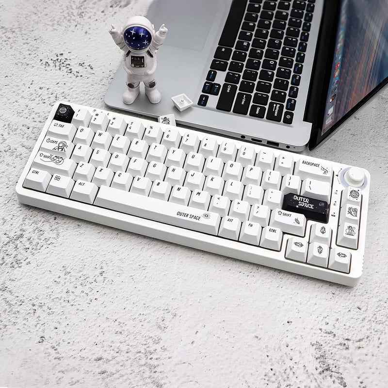 JSJT Space Theme PBT Keycaps 138 Billentyű Cherry Profile Mechanikus Billentyűzet