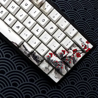 JSJT Szilva Virág 60% PBT Keycap szett Cherry MX mechanikus billentyűzethez - 80-us 3