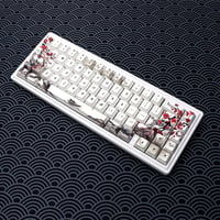 JSJT Szilva Virág 60% PBT Keycap szett Cherry MX mechanikus billentyűzethez - 80-us 8
