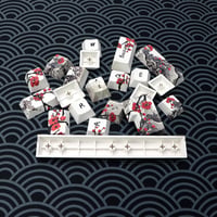 JSJT Szilva Virág 60% PBT Keycap szett Cherry MX mechanikus billentyűzethez - 80-us 9