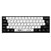 Monokróm gépállomás: 129 db PBT billentyűsapka + 60%-os RGB billentyűzet + ergonomikus csuklótámasz 2